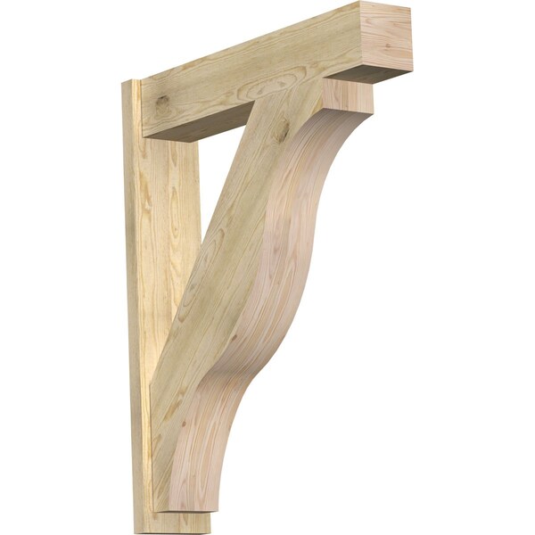 Ekena Millwork Funston Block Rough Sawn Outlooker, Douglas Fir, 8"W x 38"D x 46"H OUT08X38X46FST05RDF - main